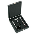 4 Piece Wine Set ( Corkscrew/ Ring/ Stopper/ Thermometer)